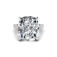 Cushion Cut Moissanite Wedding Ring For Women