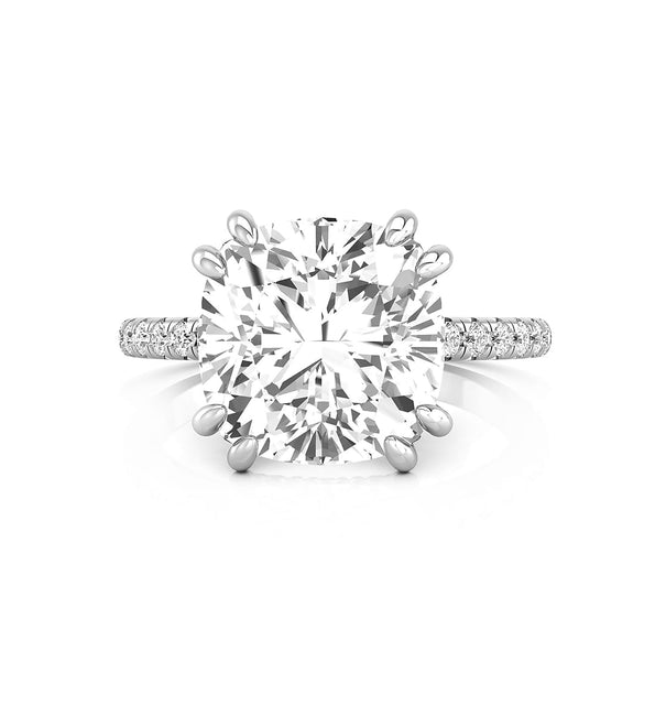 Cushion Cut Moissanite Wedding Engagement Ring For Women