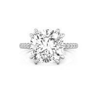 Cushion Cut Moissanite Wedding Engagement Ring For Women- 3.8 CT