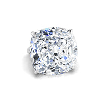 Huge Cushion CZ Stone Solitaire Cocktail Ring