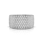 Round Moissanite Half Eternity Band For Men & Women