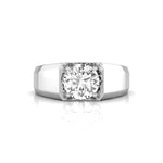 Round Moissanite Solitaire Ring For Men & Women