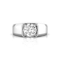 Round Moissanite Solitaire Ring For Men & Women