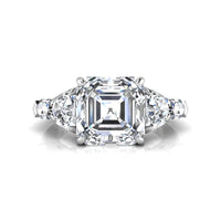 Asscher & Fancy Shape CZ Five Stone Engagement Ring