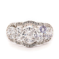 Marquise & Princess CZ Stone Halo Anniversary Gift Ring