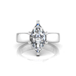 Marquise Moissanite Solitaire Wedding Anniversary Ring