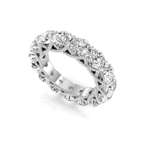 Round Moissanite Eternity Wedding Band