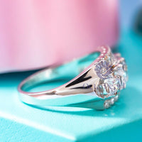 Brilliant Round Moissanite Engagement Rings For Women