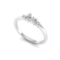 Round Moissanite Dianty Minimalist Promise Ring