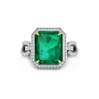 Twisted Shank Gemstone Ring For Women (6 1/10 TCW)