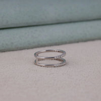 Moissanite Half Eternity Ring Enhancer