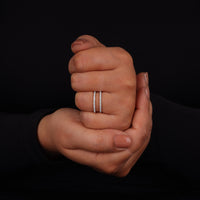 Moissanite Half Eternity Ring Enhancer