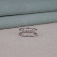 Moissanite Half Eternity Ring Enhancer