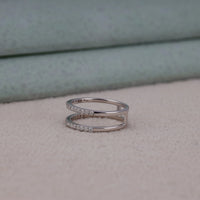 Moissanite Half Eternity Ring Enhancer