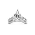 Marquise Cut Moissanite Designer Eternity Crown Band Ring For Women's