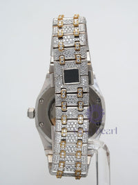 Round Moissanite Men's Stainless Steel Luxurious Watch