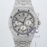 Round Moissanite Iced Out Men's Mechanical Wrist Watch