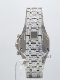 Round Moissanite Iced Out Men's Mechanical Wrist Watch