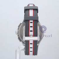 Round Moissanite Three Eye Six Pin Dial Silicon Wristwatch