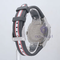 Round Moissanite Three Eye Six Pin Dial Silicon Wristwatch