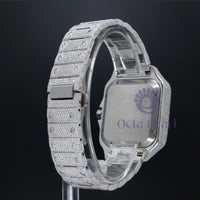 Round Moissanite Automatic Movement Iced Out Men's Watch