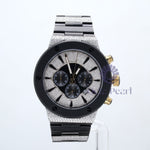 Studded Round Moissanite Hip Hop Wrist Watch For Men