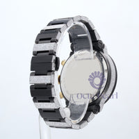 Studded Round Moissanite Hip Hop Wrist Watch For Men