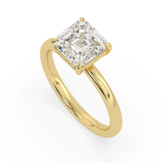 OctaPearl 2.5 ct Asscher Cut Lab Grown Diamond Solitaire Engagement Ring - alternate view
