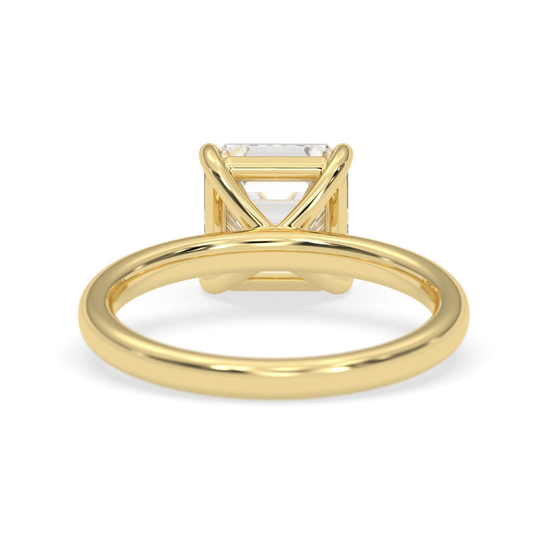 OctaPearl 2.5 ct Asscher Cut Lab Grown Diamond Solitaire Engagement Ring