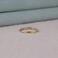 Baguette & Tapered Baguette CZ Three Stone Ring