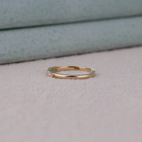Baguette & Tapered Baguette CZ Three Stone Ring