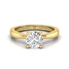 OctaPearl Classic Round Lab Grown Diamond Solitaire Engagement Ring