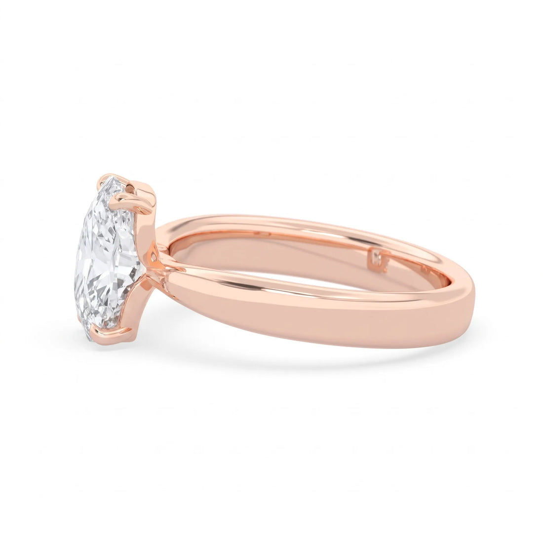 OctaPearl 4.50 ct Cushion Cut Lab Grown Diamond Solitaire Engagement Ring