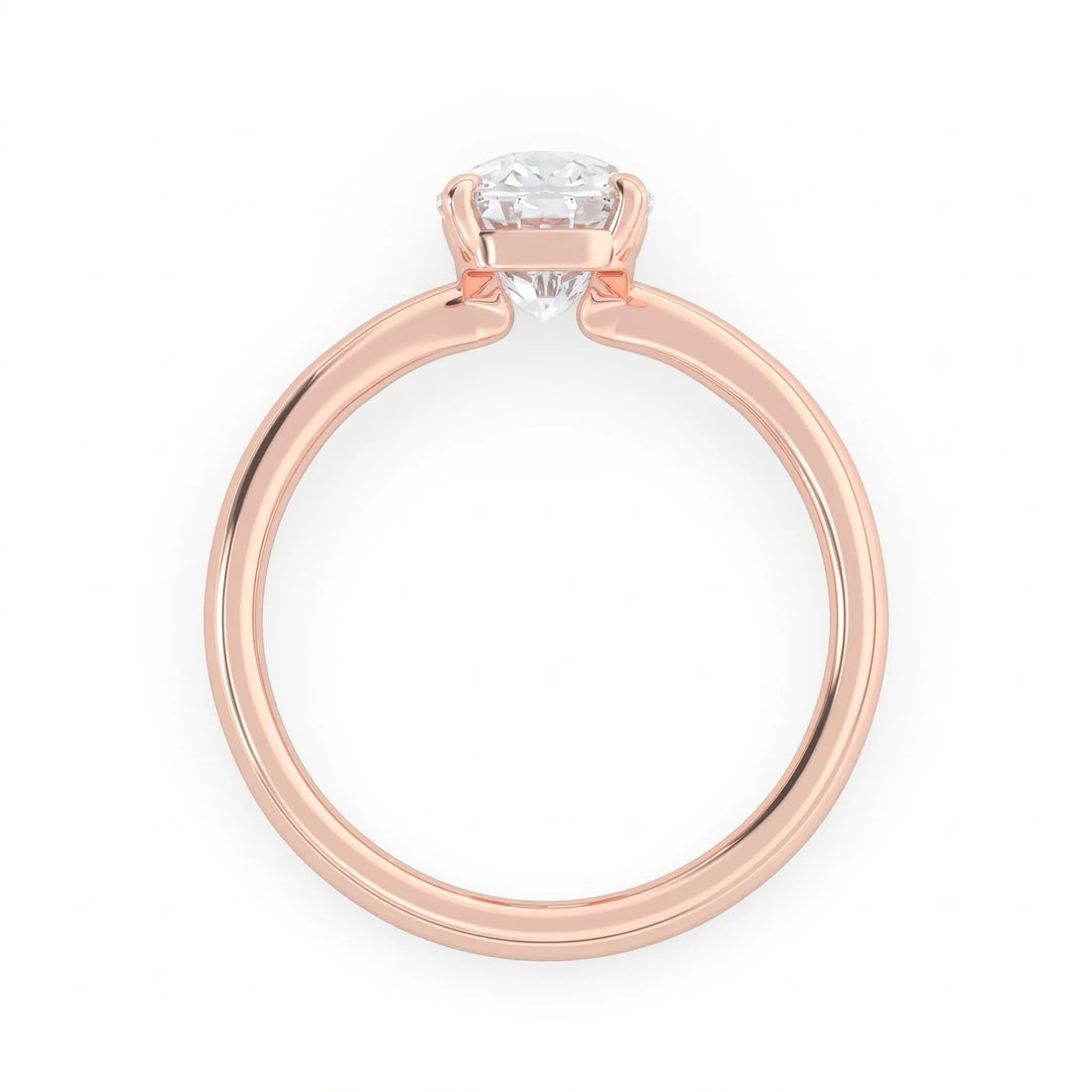 OctaPearl 4.50 ct Cushion Cut Lab Grown Diamond Solitaire Engagement Ring