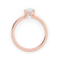 OctaPearl 4.50 ct Cushion Cut Lab Grown Diamond Solitaire Engagement Ring