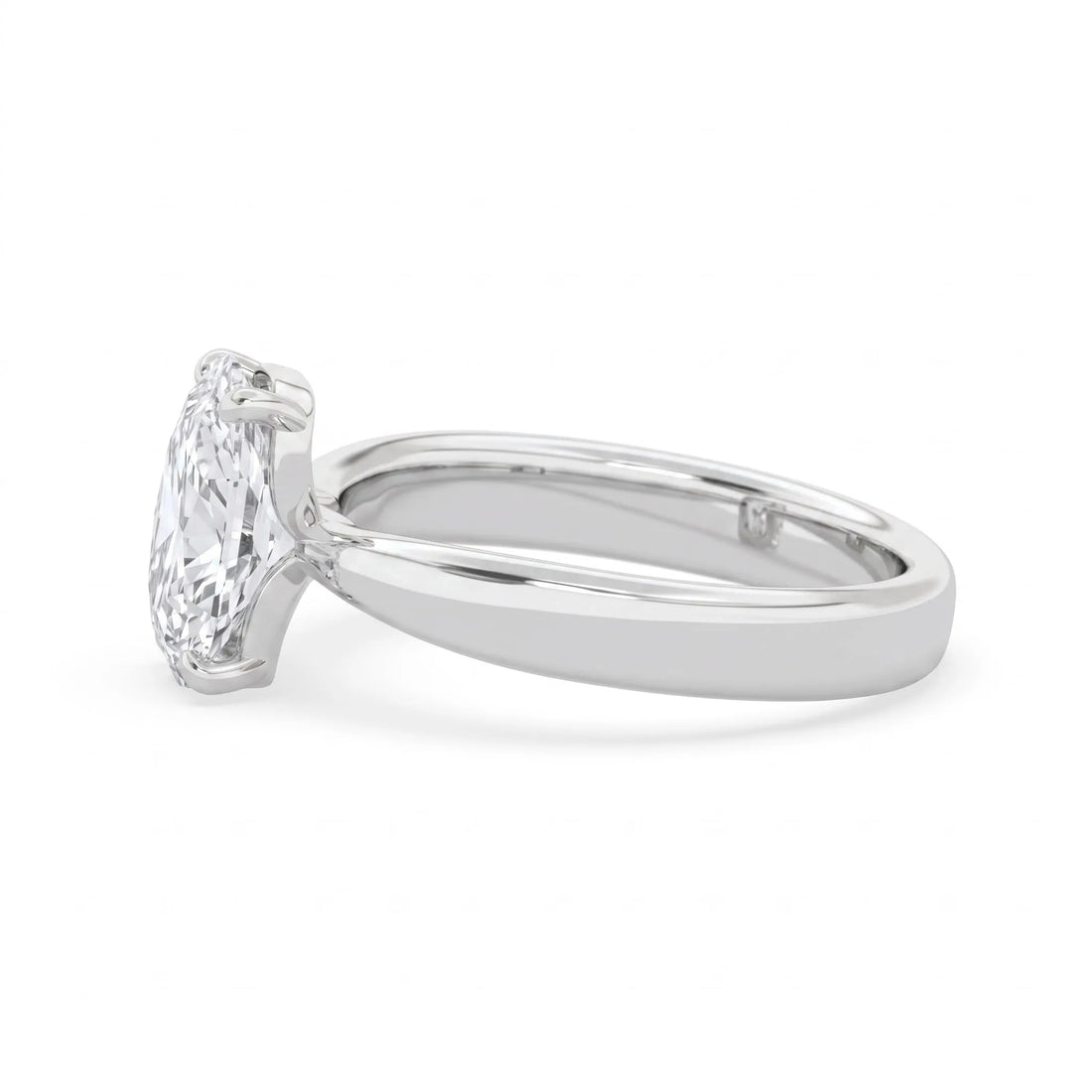 OctaPearl 4.50 ct Cushion Cut Lab Grown Diamond Solitaire Engagement Ring