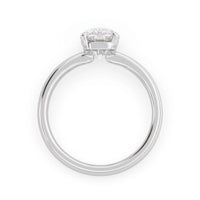 OctaPearl 4.50 ct Cushion Cut Lab Grown Diamond Solitaire Engagement Ring
