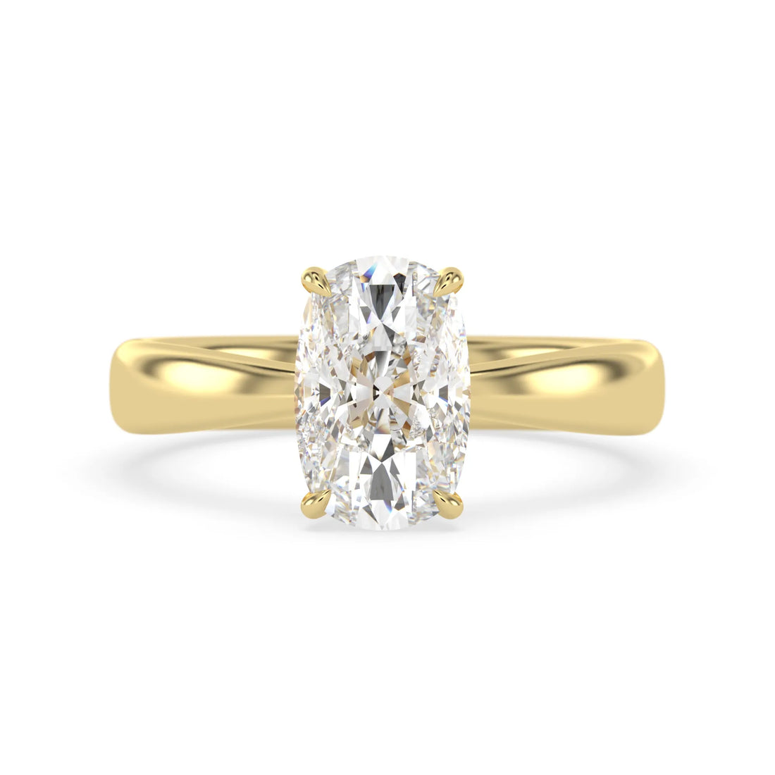 OctaPearl 4.50 ct Cushion Cut Lab Grown Diamond Solitaire Engagement Ring