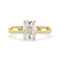 OctaPearl 4.50 ct Cushion Cut Lab Grown Diamond Solitaire Engagement Ring