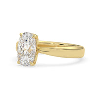 OctaPearl 4.50 ct Cushion Cut Lab Grown Diamond Solitaire Engagement Ring