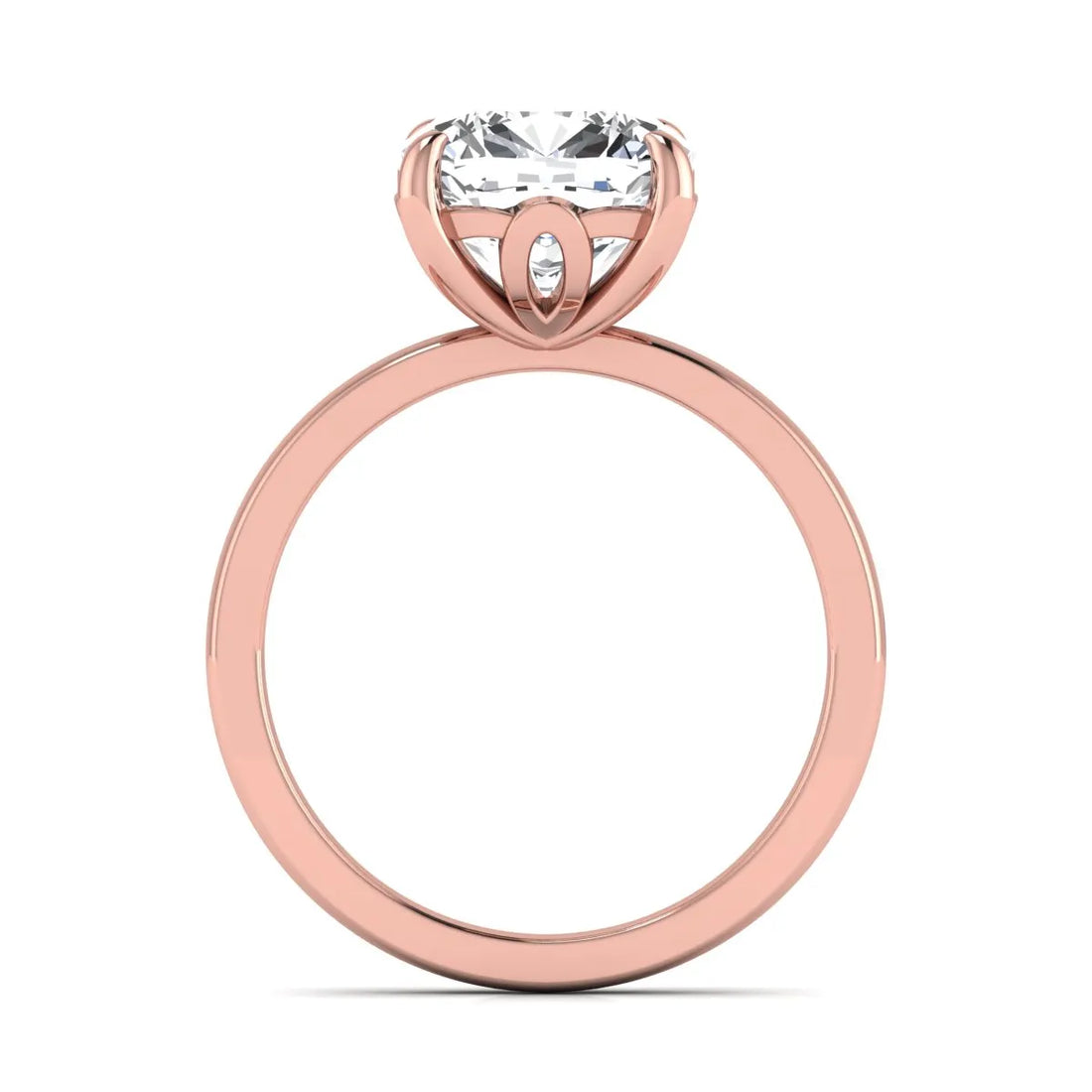 OctaPearl 3.5 ct Cushion Cut Lab Grown Diamond Solitaire Engagement Ring