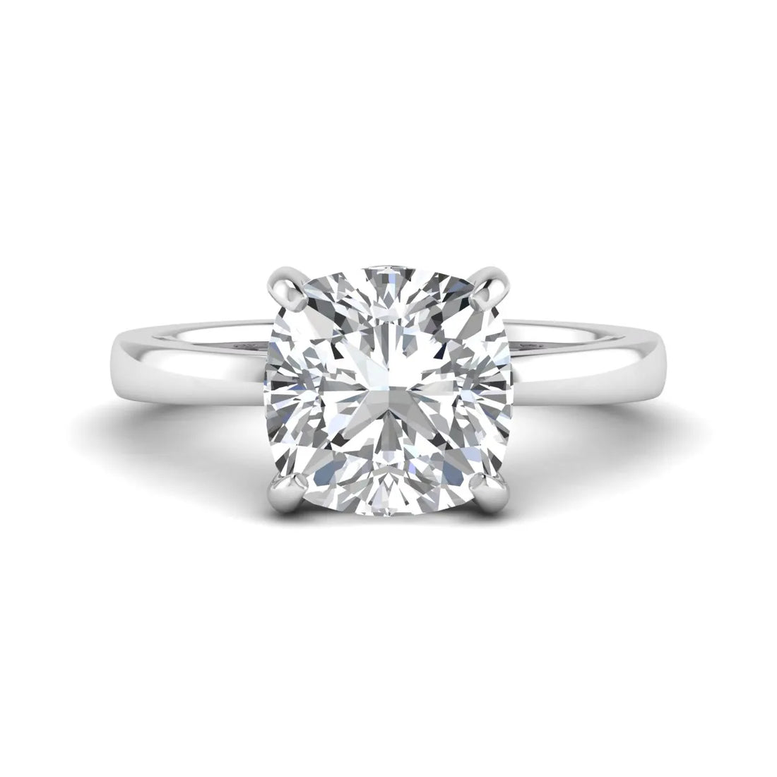 OctaPearl 3.5 ct Cushion Cut Lab Grown Diamond Solitaire Engagement Ring