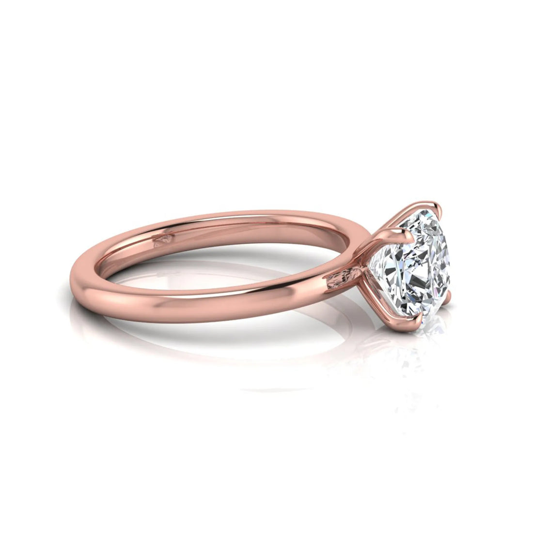 OctaPearl 1.5 ct Cushion Cut Lab Grown Diamond Solitaire Engagement Ring