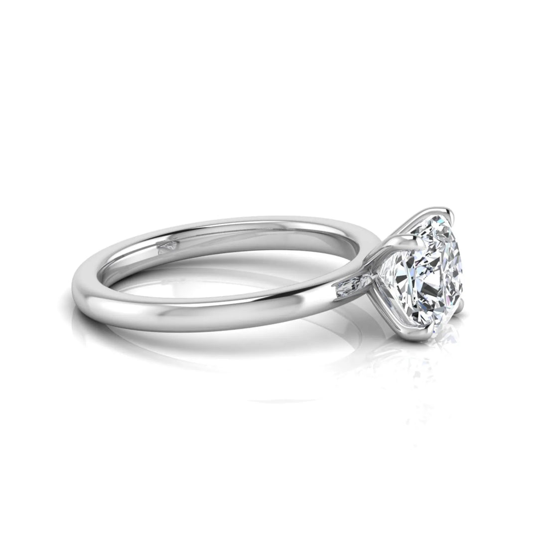 OctaPearl 1.5 ct Cushion Cut Lab Grown Diamond Solitaire Engagement Ring