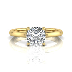 OctaPearl 1.5 ct Cushion Cut Lab Grown Diamond Solitaire Engagement Ring