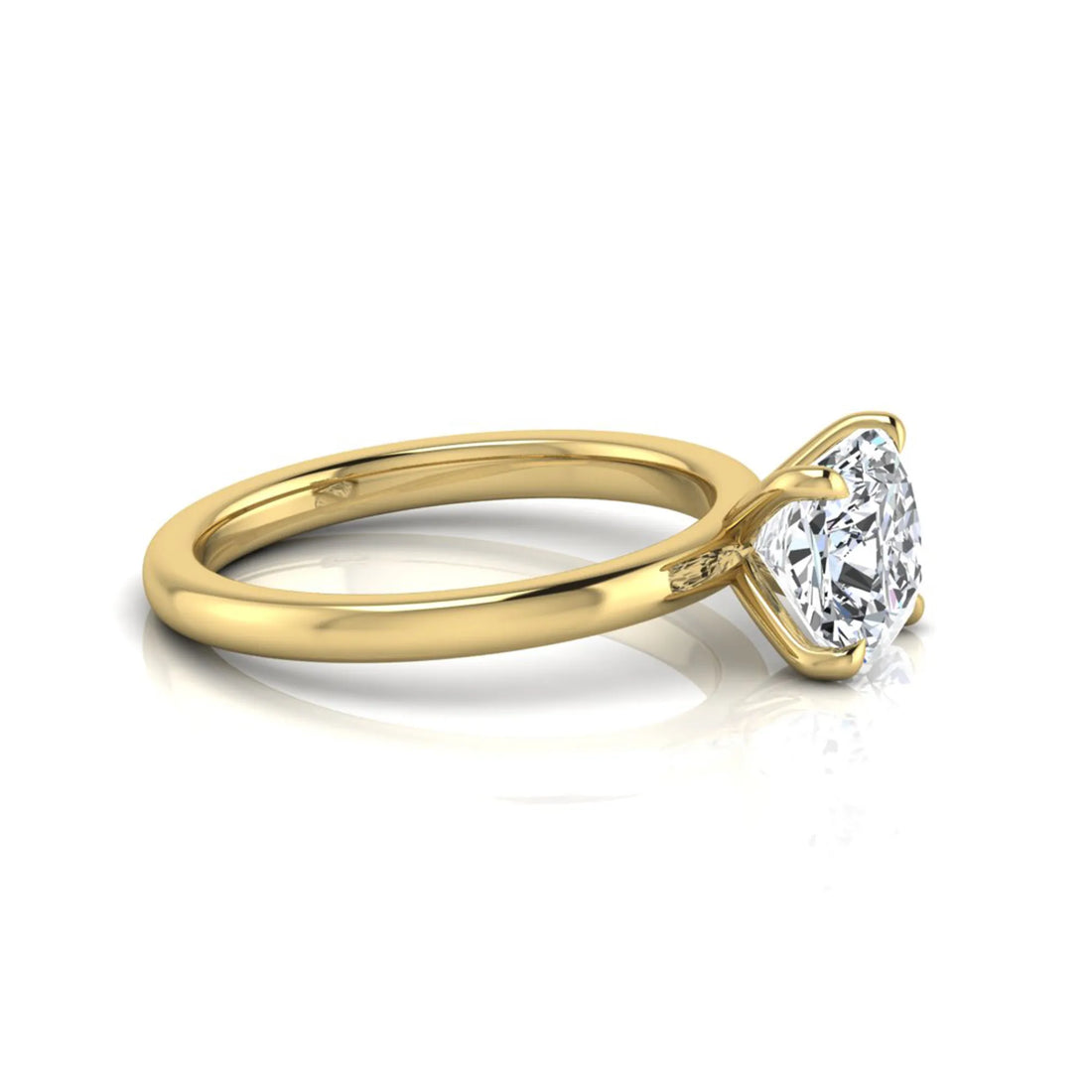 OctaPearl 1.5 ct Cushion Cut Lab Grown Diamond Solitaire Engagement Ring