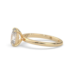 OctaPearl Cushion Cut Solitaire Lab Grown Diamond Engagement Ring - alternate view