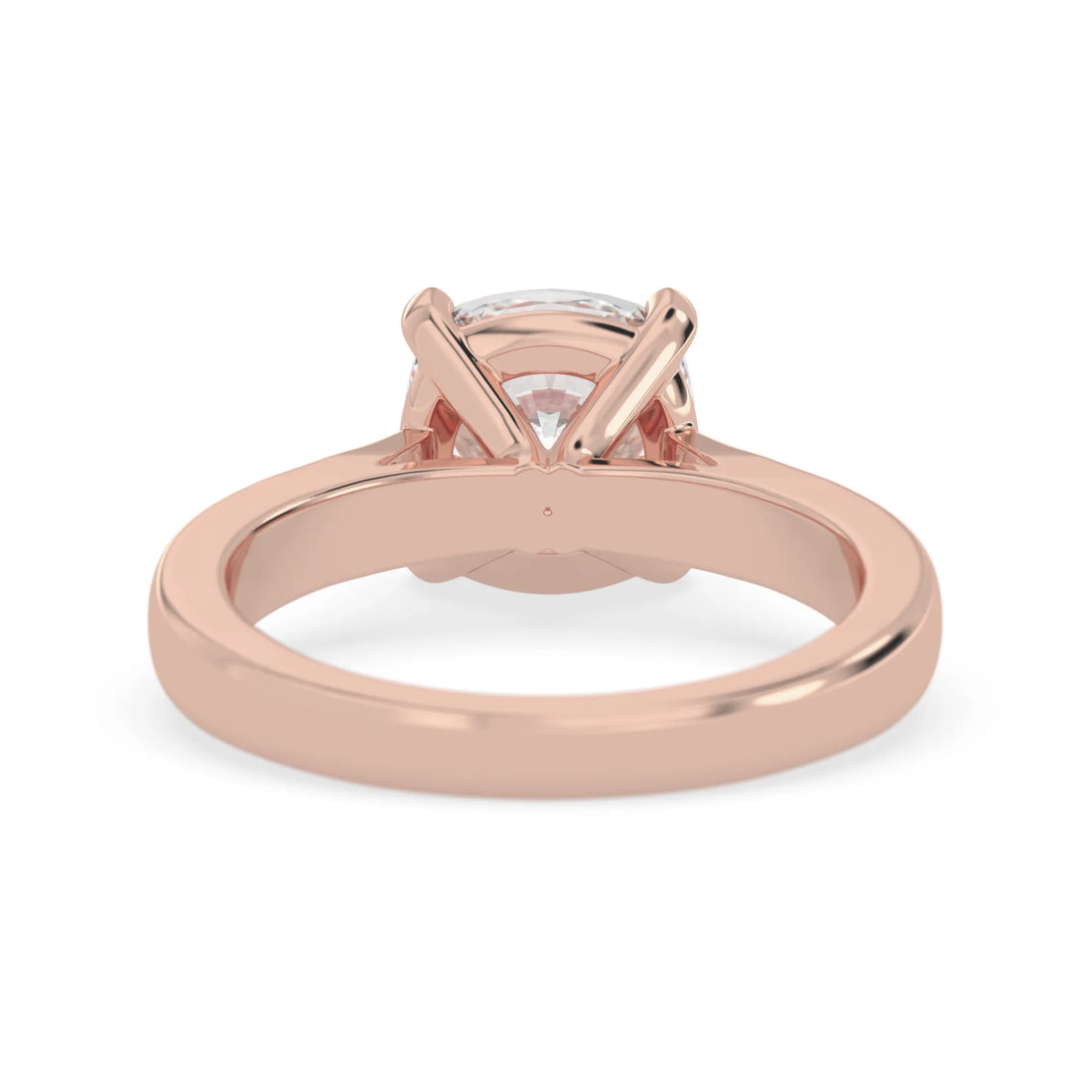OctaPearl 2 ct Cushion Cut Lab Grown Diamond Solitaire Engagement Ring