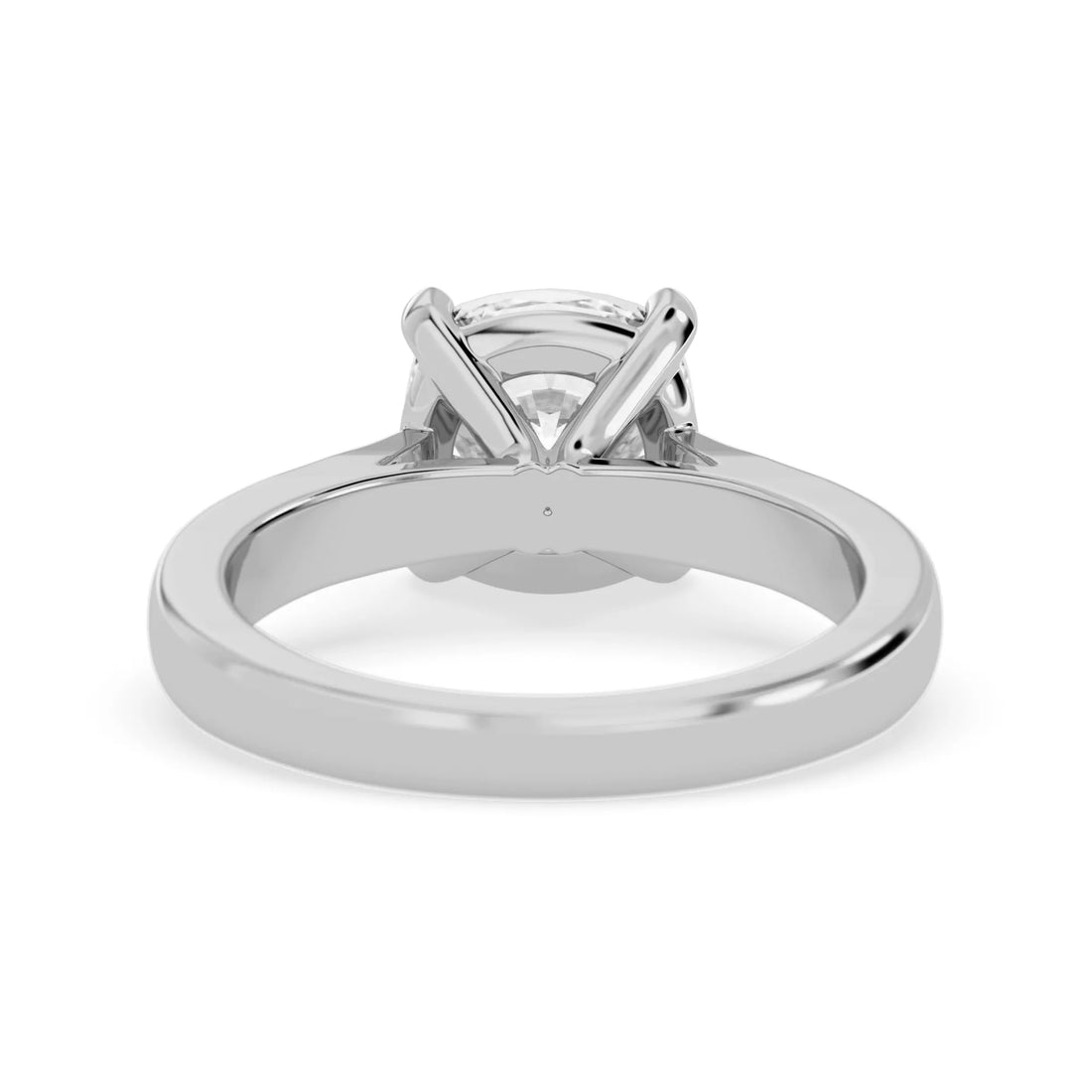 OctaPearl 2 ct Cushion Cut Lab Grown Diamond Solitaire Engagement Ring