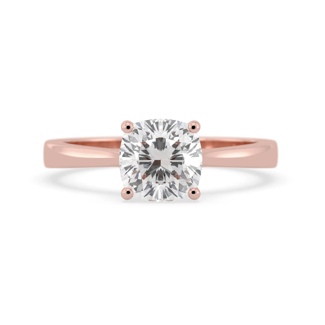 OctaPearl 1.5 ct Cushion Cut Lab Grown Diamond Solitaire Engagement Ring